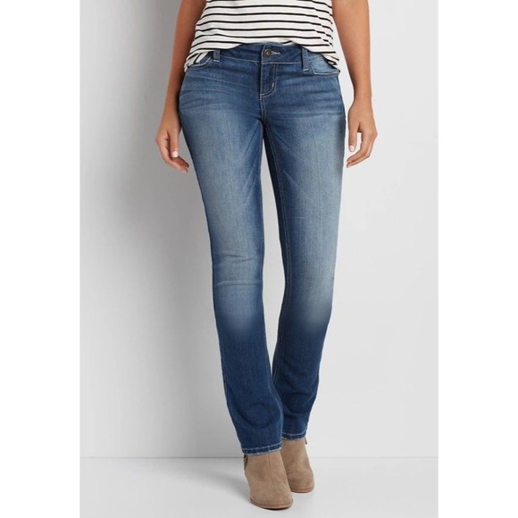 Maurices Straight Fit Ellie Boot Women’s Jeans Size 0 Short NEW‎ - Picture 1 of 11